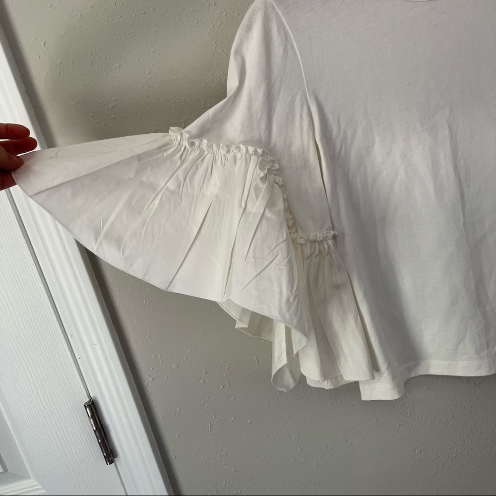 SeeByChloe White Flare Sleeve Blouse Size XS - Picture 3 of 9